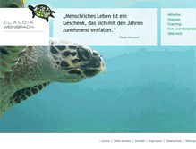 Tablet Screenshot of claudia-weinspach.de